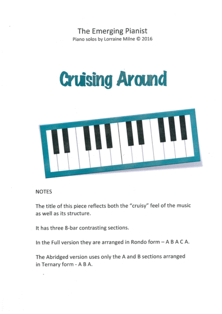 Free Sheet Music Cruising Around