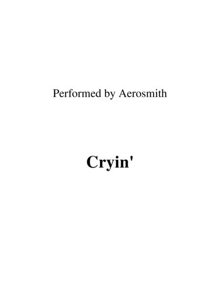 Free Sheet Music Cryin Lead Sheet Performed By Aerosmith