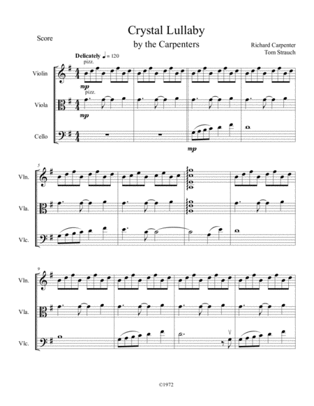 Crystal Lullaby Sheet Music