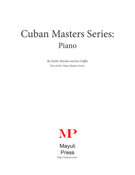 Free Sheet Music Cuban Masters Series The Cuban Piano