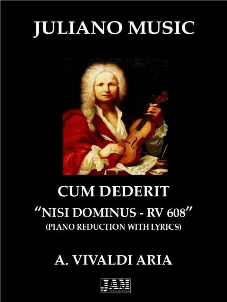 Cum Dederit Piano Reduction With Lyrics A Vivaldi Sheet Music