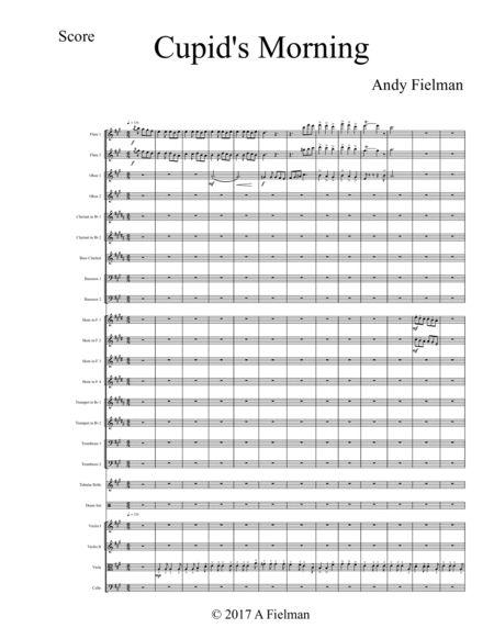 Free Sheet Music Cupids Morning