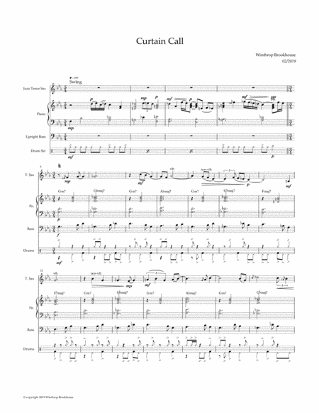 Curtain Call Sheet Music