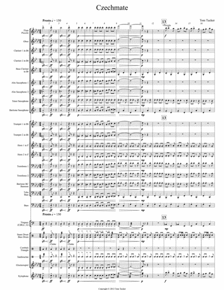 Free Sheet Music Czechmate