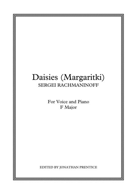 Free Sheet Music Daisies Margaritki