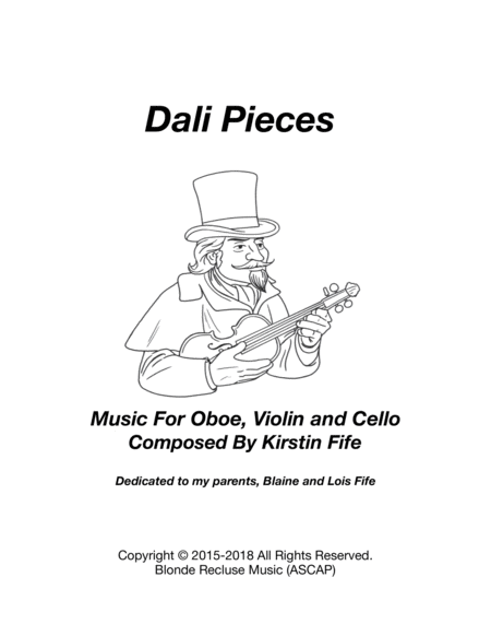 Dali Pieces For Oboe Violin And Cello Trio Sheet Music