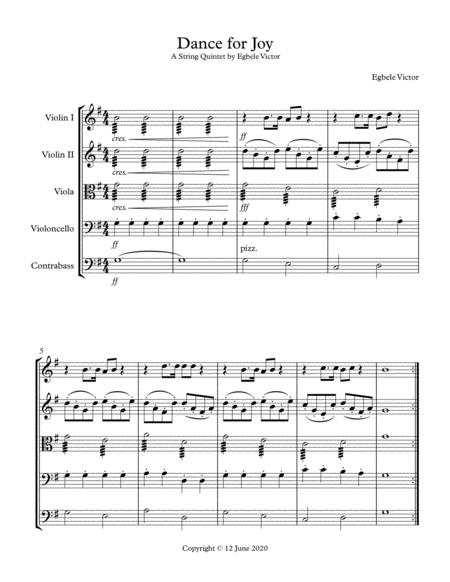 Dance For Joy Sheet Music