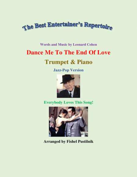 Free Sheet Music Dance Me To The End Of Love For Trumpet And Piano Video