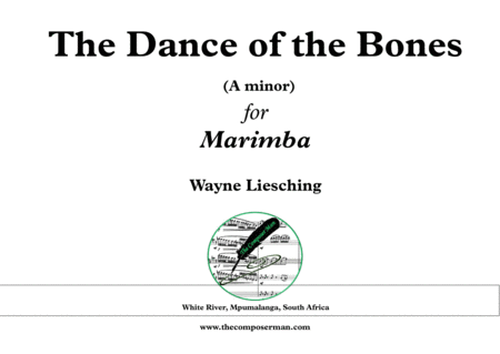 Dance Of The Bones For Marimba Sheet Music