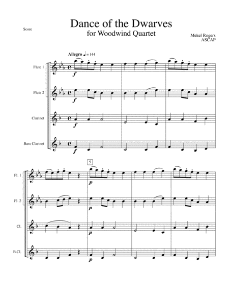 Dance Of The Dwarves Sheet Music