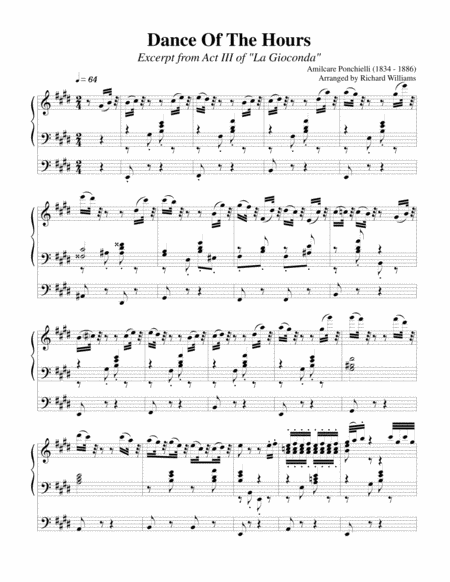 Free Sheet Music Dance Of The Hours