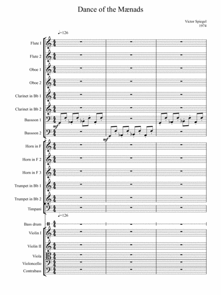 Free Sheet Music Dance Of The Maenads