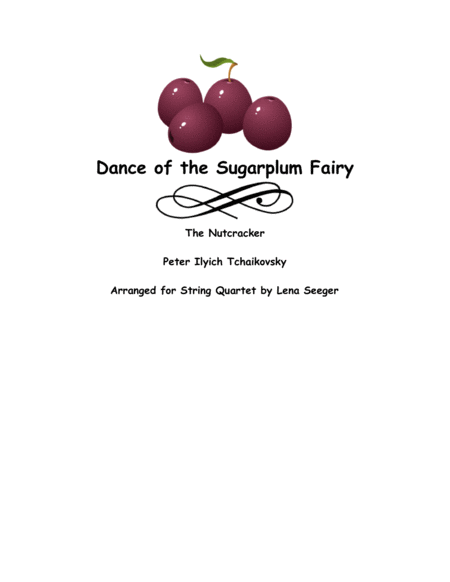 Dance Of The Sugarplum Fairy Three Violins And Cello Sheet Music