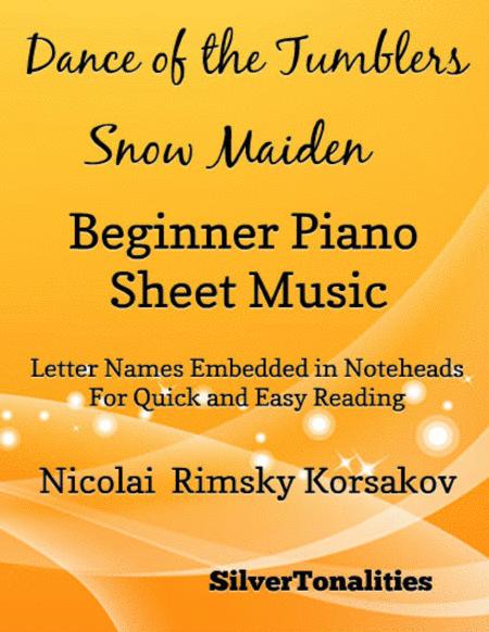 Free Sheet Music Dance Of The Tumblers Snow Maiden Beginner Piano Sheet Music