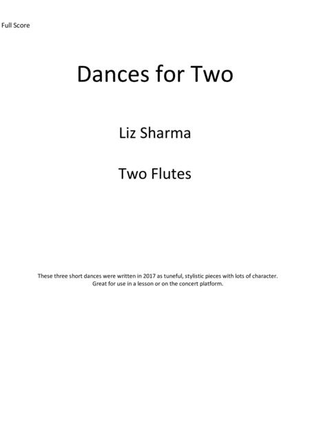 Free Sheet Music Dances For Two Flutes