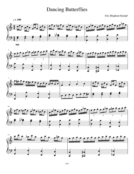 Dancing Butterflies Sheet Music