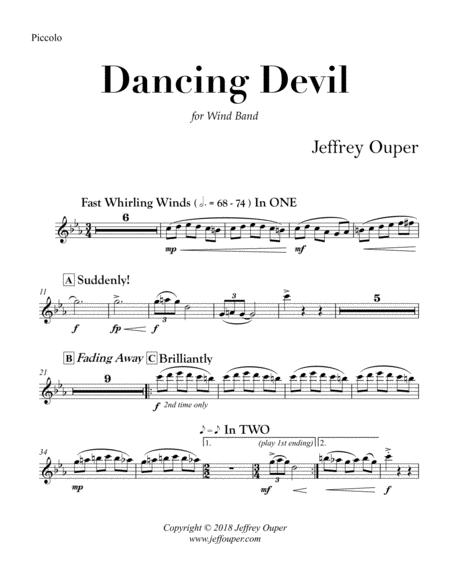 Dancing Devil For Wind Band Parts Sheet Music