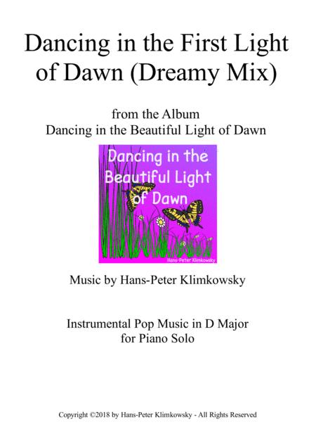 Dancing In The First Light Of Dawn Dreamy Mix Sheet Music