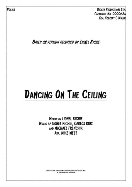 Free Sheet Music Dancing On The Ceiling Vocals