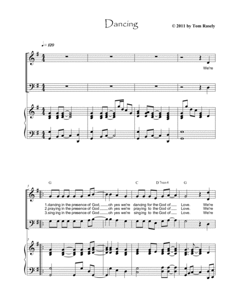 Dancing Satb Sheet Music