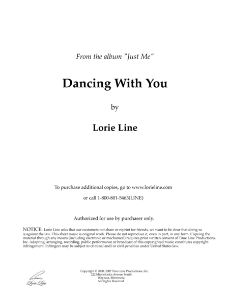 Dancing With You Sheet Music