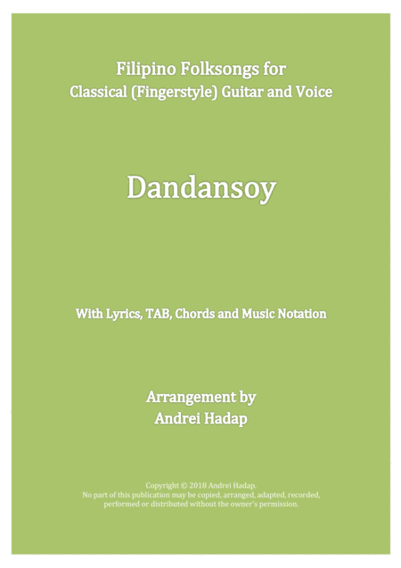 Free Sheet Music Dandansoy Fingerstyle Guitar With Tab