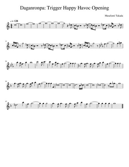 Danganronpa Trigger Happy Havoc Opening 1 Sheet Music