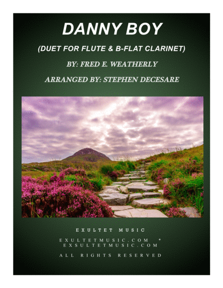 Free Sheet Music Danny Boy Duet For Flute And Bb Clarinet