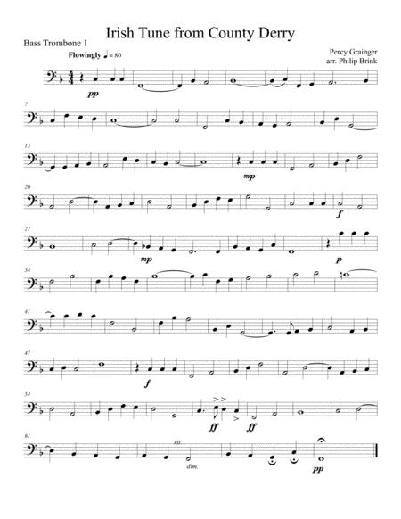 Free Sheet Music Danny Boy For 8 Trombones