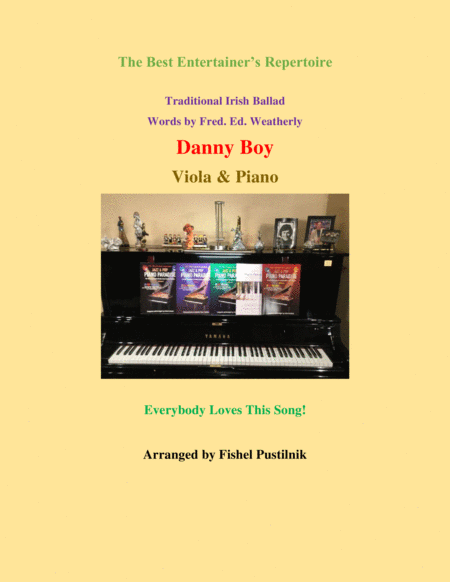 Free Sheet Music Danny Boy Piano Background For Viola And Piano