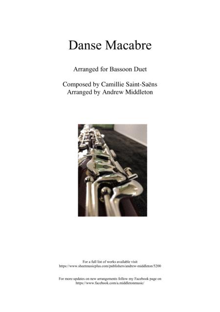 Danse Macabre Arranged For Bassoon Duet Sheet Music