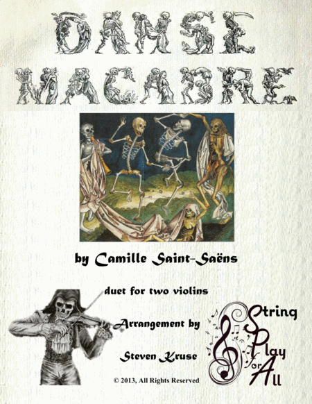 Danse Macabre For Violin Duet Sheet Music