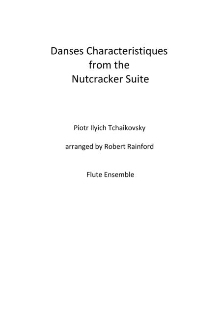 Free Sheet Music Danses Characteristiques From The Nutcracker