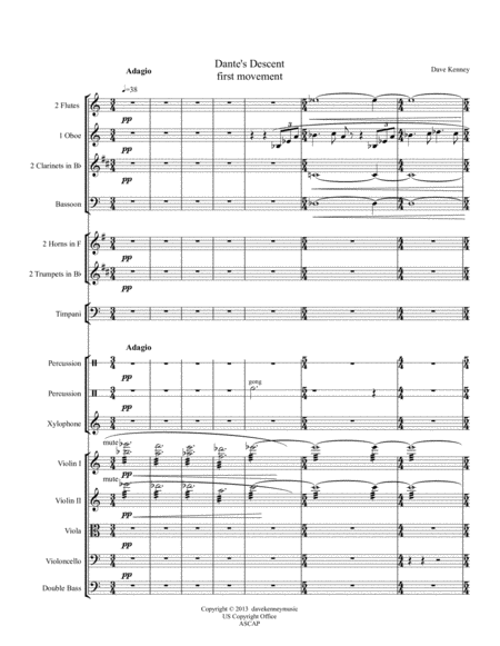 Free Sheet Music Dantes Descent Orchestral