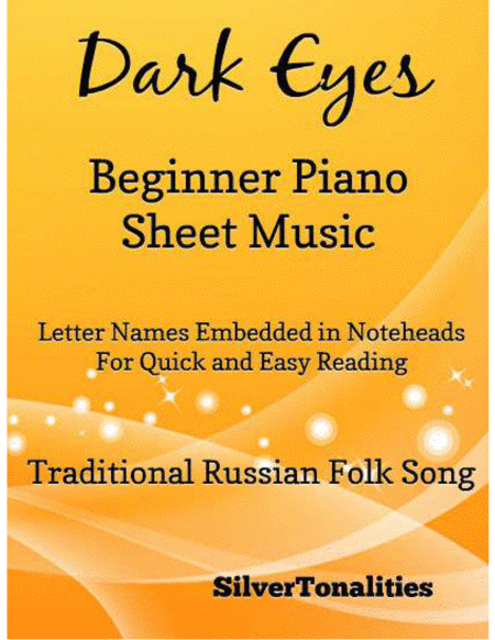 Dark Eyes Beginner Piano Sheet Music Sheet Music