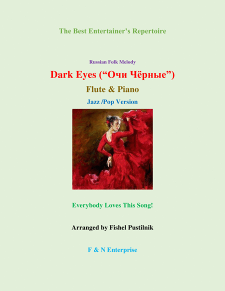 Dark Eyes For Flute And Piano Jazz Pop Version Video Sheet Music