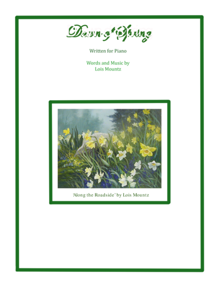 Free Sheet Music Dawn Of Spring