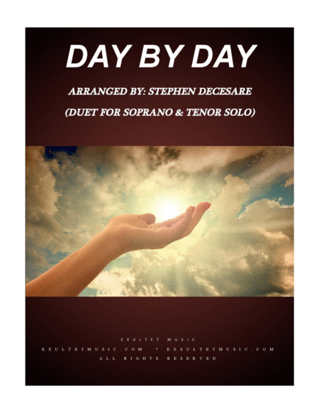 Free Sheet Music Day By Day Duet For Soprano And Tenor Solo