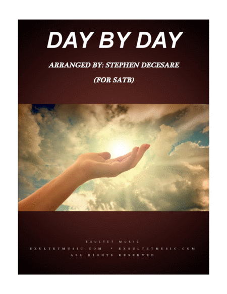 Day By Day For Satb Sheet Music