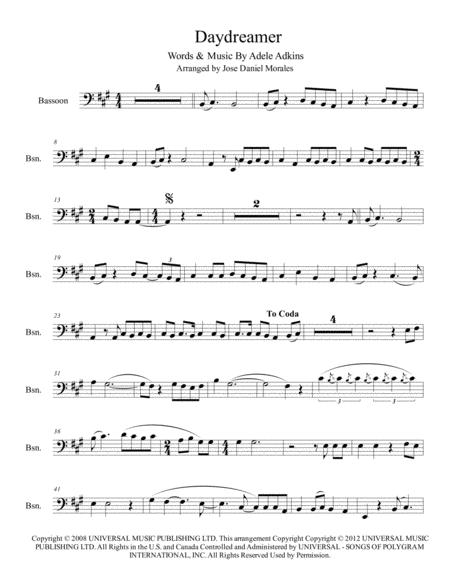 Daydreamer For Bassoon Sheet Music