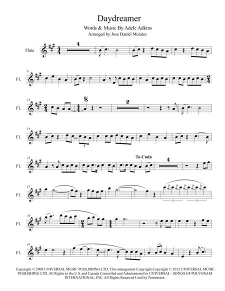 Daydreamer For Flute Sheet Music