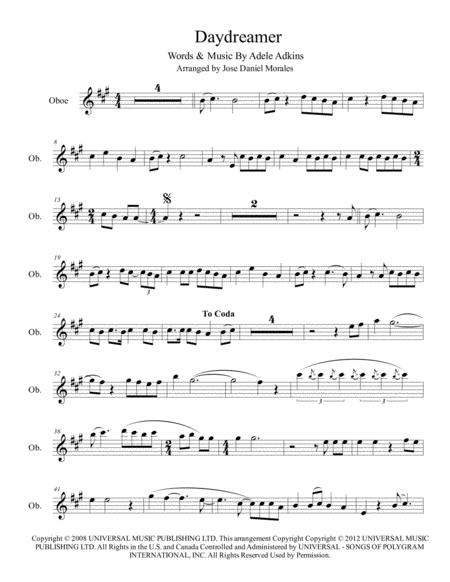 Daydreamer For Oboe Sheet Music