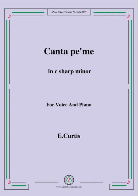 De Curtis Canta Pe Me In C Sharp Minor Sheet Music