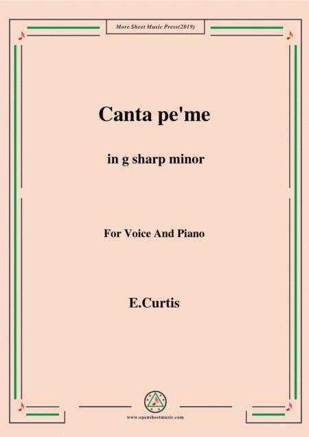 De Curtis Canta Pe Me In G Sharp Minor Sheet Music