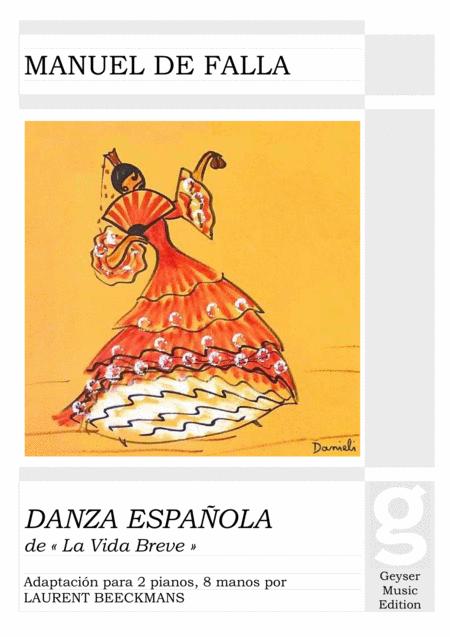 De Falla Spanish Dance 2 Pianos 8 Hands Sheet Music