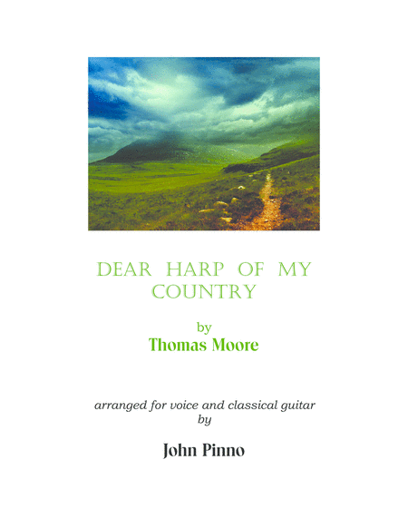 Dear Harp Of My Country For Voice And Classical Guitar Sheet Music