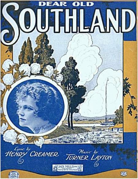 Free Sheet Music Dear Old Southland