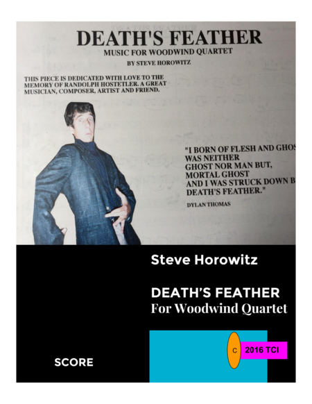 Deaths Feather For Randolph Hostetler Sheet Music