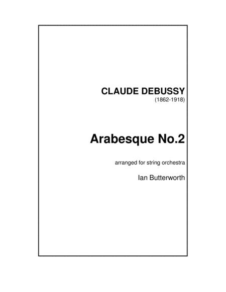 Free Sheet Music Debussy Arabesque No 2 For String Orchestra