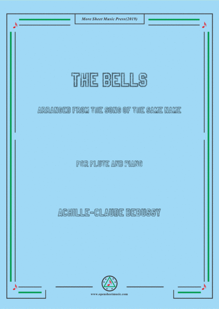 Debussy The Bells For Flute And Piano Sheet Music